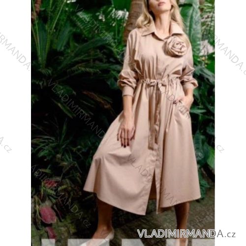 Damen Langarm Hoodie Kleid (S / M ONE SIZE) ITALIAN FASHION IMWA216095