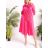 Damen Langarm Hoodie Kleid (S / M ONE SIZE) ITALIAN FASHION IMWA216095