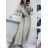 Damen Langarm Hoodie Kleid (S / M ONE SIZE) ITALIAN FASHION IMWA216095