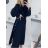 Damen Langarm Hoodie Kleid (S / M ONE SIZE) ITALIAN FASHION IMWA216095