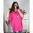 Damen-Tunika in Übergröße mit kurzen Ärmeln (XL/2XL/3XL/4XL/5XL, Einheitsgröße) ITALIAN FASHION IMBM23SEE
