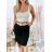 Damen Langarm Hoodie Kleid (S / M ONE SIZE) ITALIAN FASHION IMWA216095