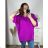 Damen-Tunika in Übergröße mit kurzen Ärmeln (XL/2XL/3XL/4XL/5XL, Einheitsgröße) ITALIAN FASHION IMBM23SEE