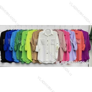 Damen Langarm Hoodie Kleid (S / M ONE SIZE) ITALIAN FASHION IMWA216095
