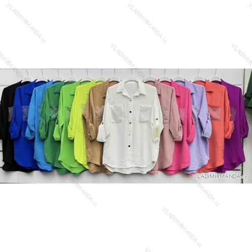 Damen Langarm Hoodie Kleid (S / M ONE SIZE) ITALIAN FASHION IMWA216095