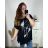 Kurzarm-Tunika-T-Shirt für Damen (4XL/5XL/6XL EINHEITSGRÖSSE) MODA ITALY TML24NOVA