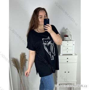 T-Shirt Kurzarm Damen (Uni L / 2XL) MODA ITALY TML21016