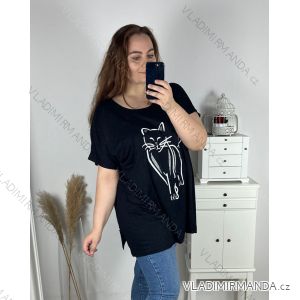 Tunika T-Shirt Kurzarm Damen (4XL/5XL/6XL ONE SIZE) MODA ITALY TML24NOVA-3/DR