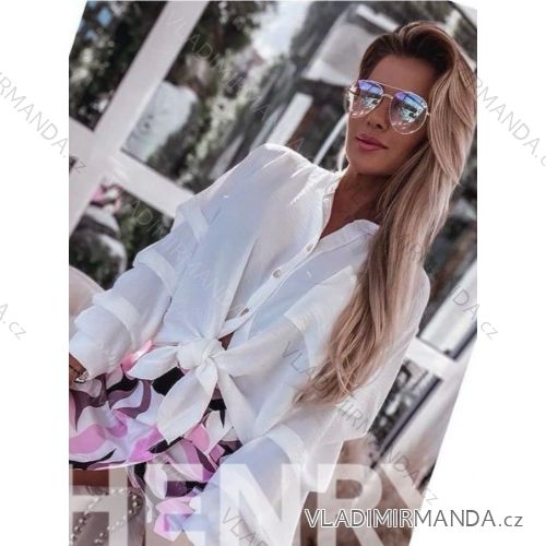 Damen Langarm Hoodie Kleid (S / M ONE SIZE) ITALIAN FASHION IMWA216095