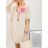 Damen Langarm Hoodie Kleid (S / M ONE SIZE) ITALIAN FASHION IMWA216095