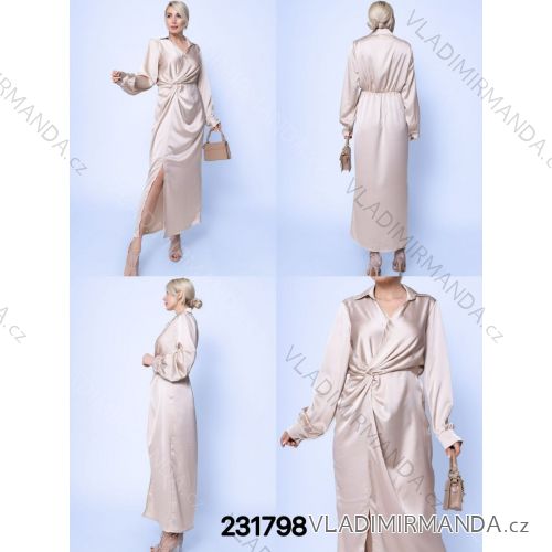 Shirt verlängert 3/4 Langarm Damen (L/XL/2XL ONE SIZE) ITALIAN FASHION IM423025