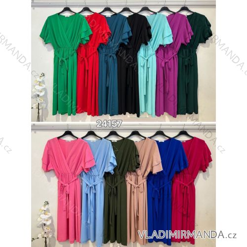 Shirt verlängert 3/4 Langarm Damen (L/XL/2XL ONE SIZE) ITALIAN FASHION IM423025