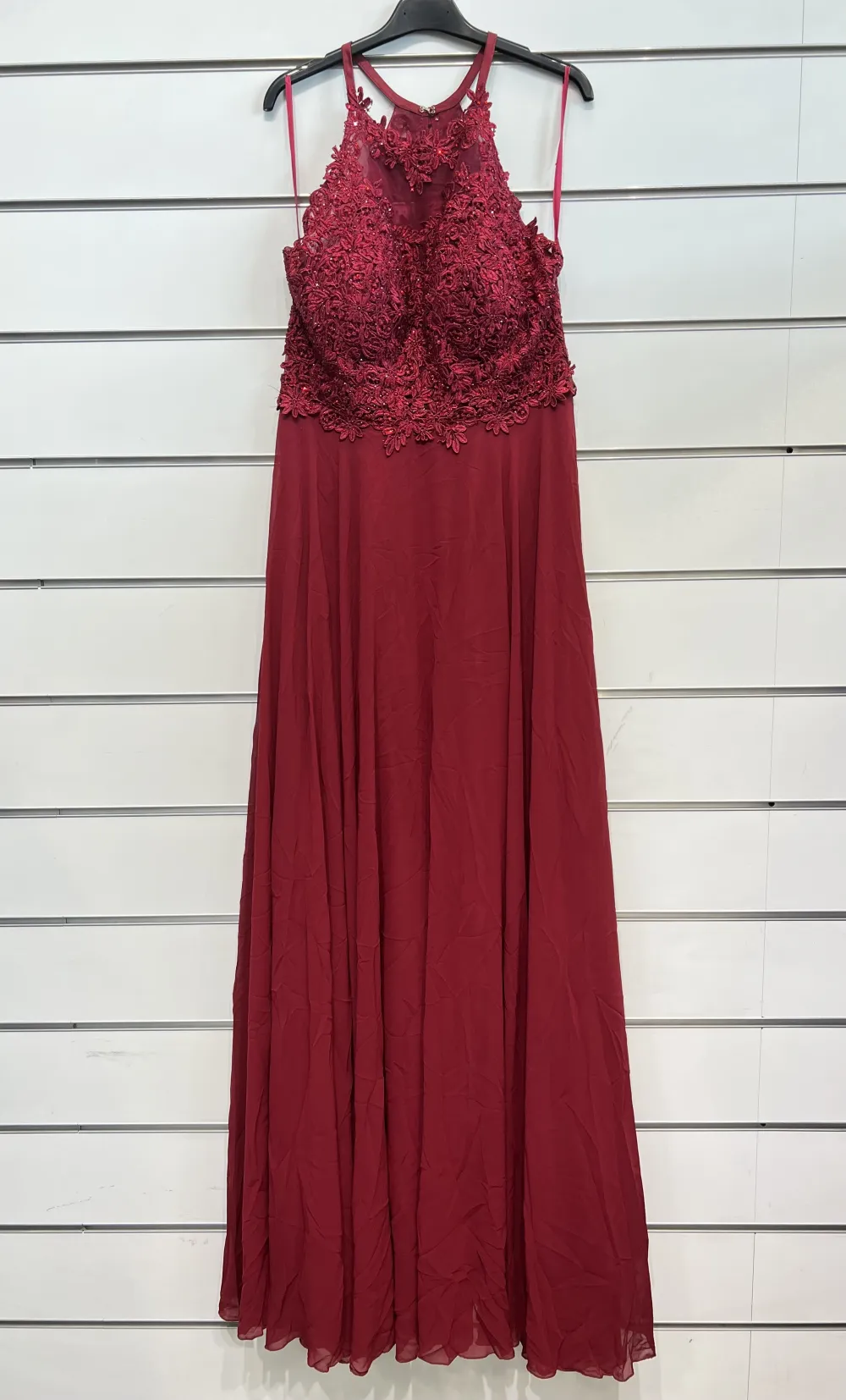 Šaty letní na ramínka dámské (S/M ONE SIZE) ITALSKÁ MÓDA IMPBB22B21841 rot S / M