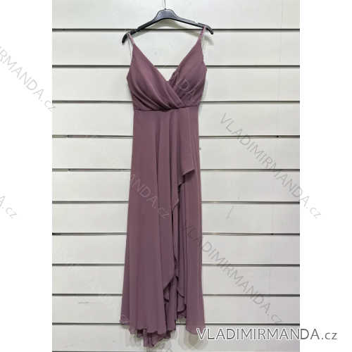 Trägerloses langes Partykleid für Damen (Einheitsgröße S/M) ITALIAN FASHION IMPSH2380156 fialová purpurová S / M