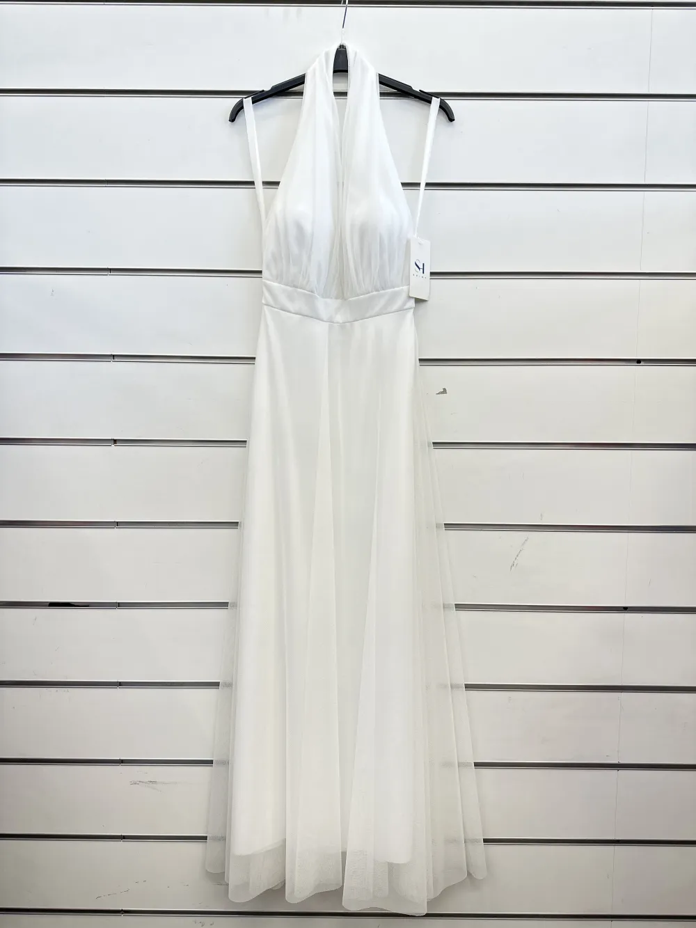 Trägerloses kurzes Partykleid für Damen (Einheitsgröße S/M) ITALIAN FASHION IMPSH23C662 weiß S / M