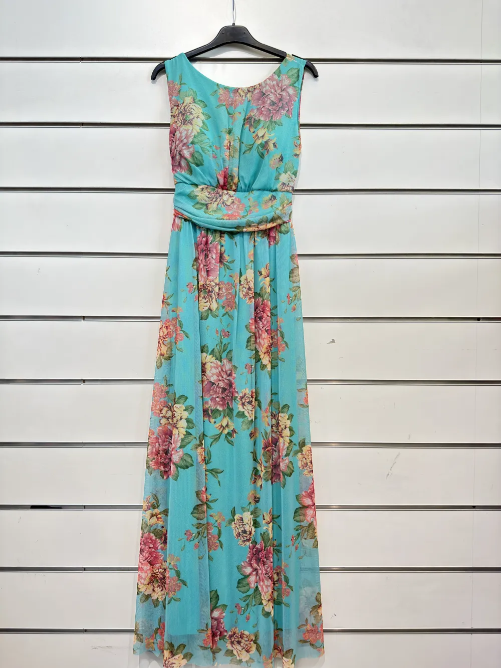 Trägerloses kurzes Partykleid für Damen (Einheitsgröße S/M) ITALIAN FASHION IMPSH23C662 türkis S / M