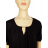Tunika mit Anhänger Kurzarm Damen Übergröße (3XL/4XL ONE SIZE) ITALIAN FASHION IMC24183