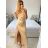 Šaty letní na ramínka dámské (S/M ONE SIZE) ITALSKÁ MÓDA IMPBB22B21841 weiß S / M