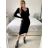 Strickkleid mit langen Ärmeln für Damen (Einheitsgröße S/M) FRENCH FASHION FMWT22J51765