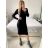 Strickkleid mit langen Ärmeln für Damen (Einheitsgröße S/M) FRENCH FASHION FMWT22J51765