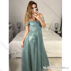 Langes trägerloses Pailletten-Partykleid für Damen (Einheitsgröße S/M) ITALIAN FASHION IMPSH233348