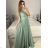 Trägerloses langes Partykleid für Damen (Einheitsgröße S/M) ITALIAN FASHION IMPSH2360055 hellblau S / M