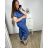Tunika / Bluse Langarm Damen Oversized (XL / 2XL ONE SIZE) ITALIAN FASHION IMWQ2191650 XL/2XL dunkelblau