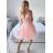 Šaty letní na ramínka dámské (S/M ONE SIZE) ITALSKÁ MÓDA IMPBB22B21841 weiß S / M