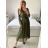Elegantes Damenkleid mit langen Ärmeln (S/M ONE SIZE) ITALIAN FASHION IM424LEONA