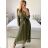 Elegantes Damenkleid mit langen Ärmeln (S/M ONE SIZE) ITALIAN FASHION IM424LEONA