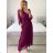 Elegantes Damenkleid mit langen Ärmeln (S/M ONE SIZE) ITALIAN FASHION IM424LEONA