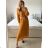 Elegantes Damenkleid mit langen Ärmeln (S/M ONE SIZE) ITALIAN FASHION IM424LEONA