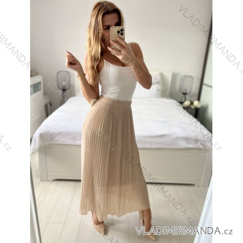 Damen Falten Chiffonrock (M / L ONE SIZE) ITALIAN FASHION IM321574