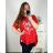 Tunika / Bluse Langarm Damen Oversized (3XL / 4XL ONE SIZE) ITALIAN FASHION IMWQ2191650 4XL / 5XL rot
