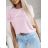 T-Shirt Kurzarm Damen (uni l-2xl) ITALIENISCHE Mode IM11736
