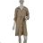 Damen Langarm Hoodie Kleid (S / M ONE SIZE) ITALIAN FASHION IMWA216095