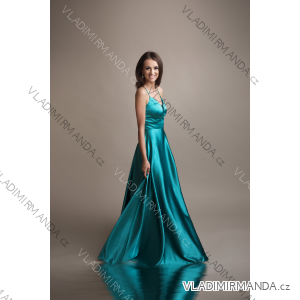 Langes, elegantes, trägerloses Partykleid für Damen (SL) FRENCH FASHION FMPEL23DORIANE