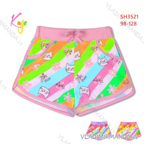 Kraťas Shorts mit Pailletten Baby Teenager Mädchen (98-128) KUGO K627