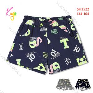 Kraťas Shorts mit Pailletten Baby Teenager Mädchen (98-128) KUGO K627