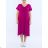Kurzärmliges Sommerkleid aus Baumwolle für Damen (S / M / L / XL ONE SIZE) ITALIAN FASHION IMD22472