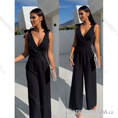 Langer eleganter Langarm-Overall für Damen (S/M ONE SIZE) ITALIAN FASHION IMWA23289