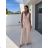 Langer eleganter Langarm-Overall für Damen (S/M ONE SIZE) ITALIAN FASHION IMWA23289 -   beige -   S / M