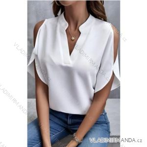 Kurzärmlige Tunika/Bluse für Damen (Einheitsgröße S/M/L) ITALIAN FASHION IMD23109