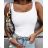 Sommer T-Shirt Damen (uni SL) ITALIENISCHE Mode IMD20358