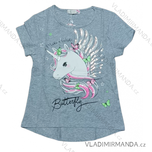 Kurzarm-T-Shirt für Mädchen (134-164) KUGO WT2893