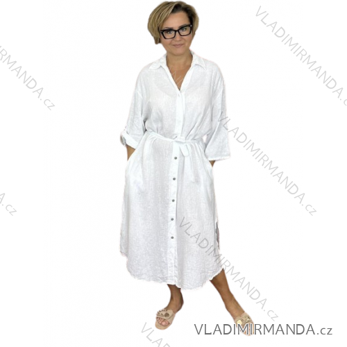 Langarm-Hemdkleid für Damen (S/M EINHEITSGRÖSSE) ITALIAN FASHION IMWD232607