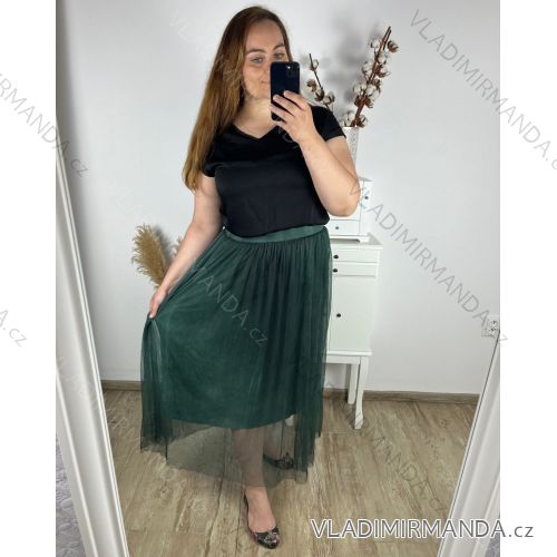 Langer Jeansrock für Damen (Einheitsgröße S/M/L) ITALIAN FASHION IMD24020
