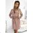 284-2 CAMILLE Hemdblusenkleid mit Taschen - beige