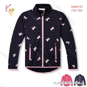 Warmes Mädchen-Sweatshirt mit Reißverschluss (134-164) KUGO M2513