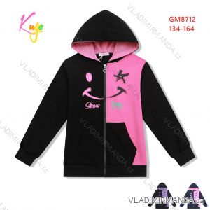 Warmes Mädchen-Sweatshirt mit Reißverschluss (134-164) KUGO M2513